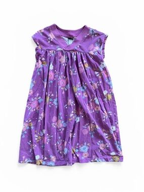Tea Collection Purple Floral Sleeveless Dress